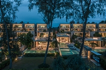 Villas at night